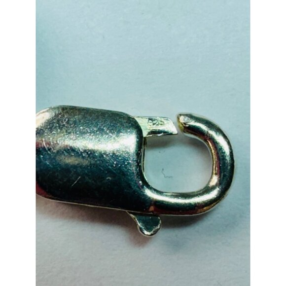 Estate Sterling Silver 925 Double Link Charm Bracelet 6.5” 8.1mm 14.4g AZ Marked - Picture 8 of 9